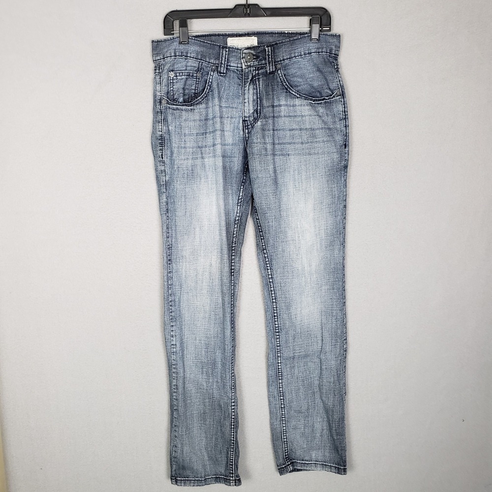 Ecko Unlimited Slim Straight Jeans Style 771 Light Wash Denim Men's Size 30/32